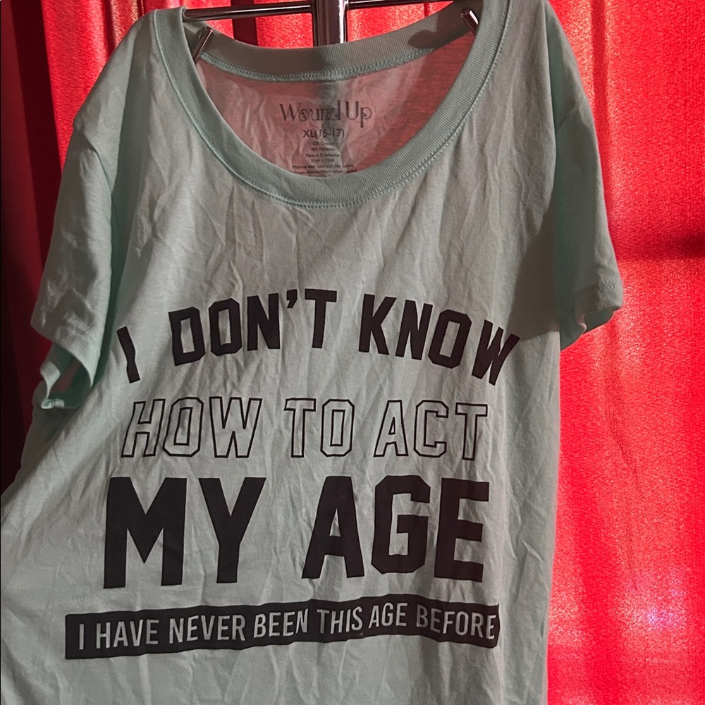Wound Up Mint Green Tee